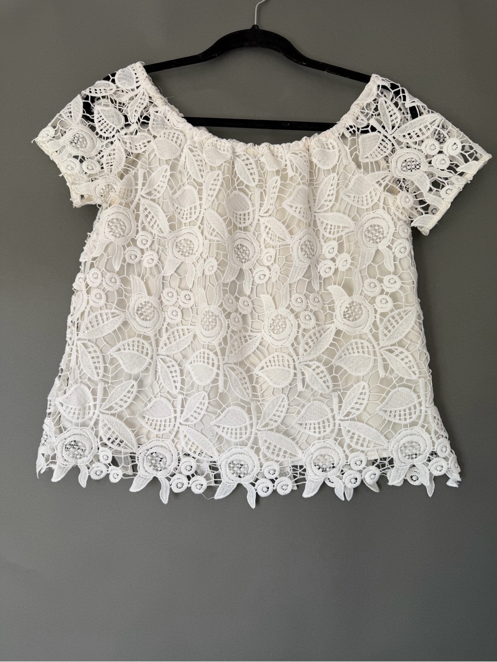 Lace Top XS White Lace Top XS WAYF White Top Full lace shirt Excellent Condition